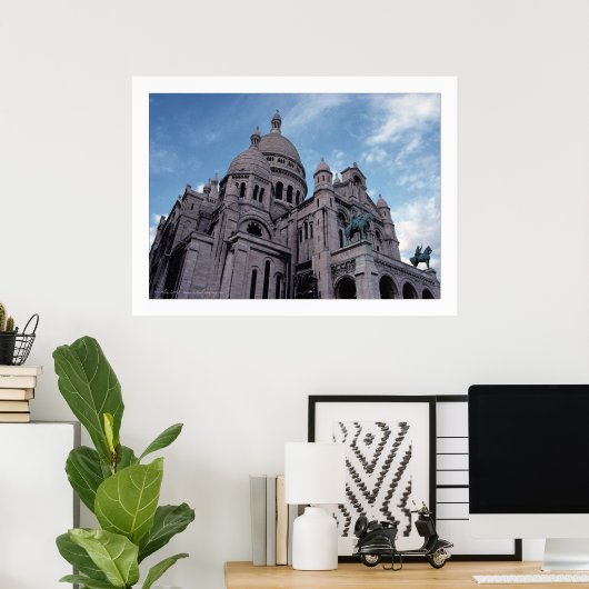 Parijs, Sacré-Coeur Poster (Thuiskantoor)