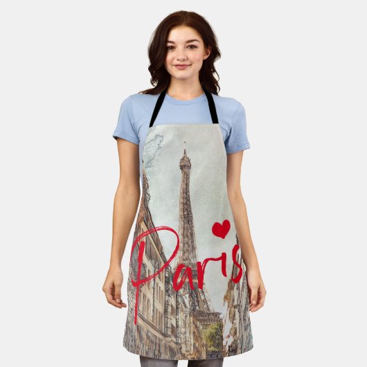 Parijs Schort (Gedragen)