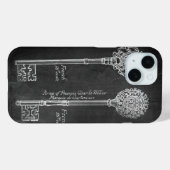 parijs scripts chique  toetsen krijtbord Case-Mate iPhone case (Achterkant (horizontaal))