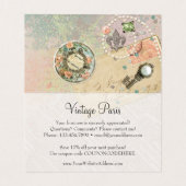  Parijs Shabby Franse juwelen - Hartelijk dank Kaart (Binnenkant ongevouwen)