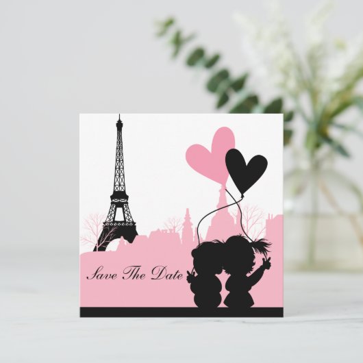 Parijs sparen de Aankondiging van de Datum (Staand voorkant)