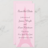  Parijs sparen de Datum Save The Date (Voorkant / Achterkant)