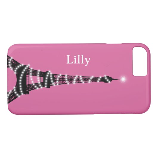 Parijs Sparkles Anywhere iPhone 7 Hoesje (Achterkant (Horizontaal))