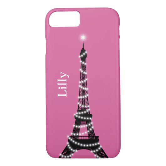 Parijs Sparkles Anywhere iPhone 7 Hoesje (Achterkant)