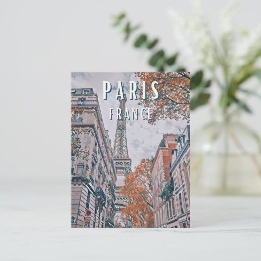 Parijs (stad) briefkaart (Staand voorkant)