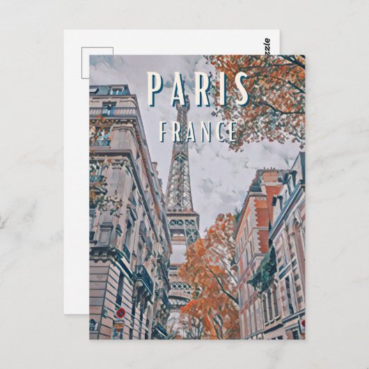 Parijs (stad) briefkaart (Voorkant / Achterkant)