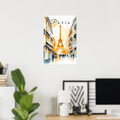 Parijs stad poster (Thuiskantoor)