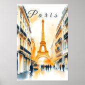 Parijs stad poster (Voorkant)