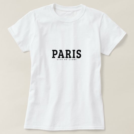 Parijs - Stad van het Licht T-shirt (Design voorkant)
