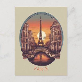 Parijs, Stad van Liefde & Licht Briefkaart