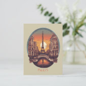 Parijs, Stad van Liefde & Licht Briefkaart (Staand voorkant)