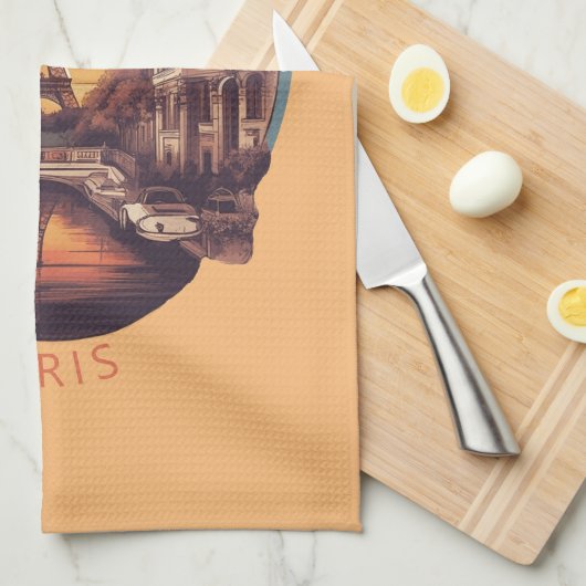 Parijs, Stad van Liefde & Licht Theedoek (Quarter Fold)