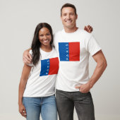 Parijs Stad Vlag Frankrijk Land Tekst Naam T-shirt (Unisex)