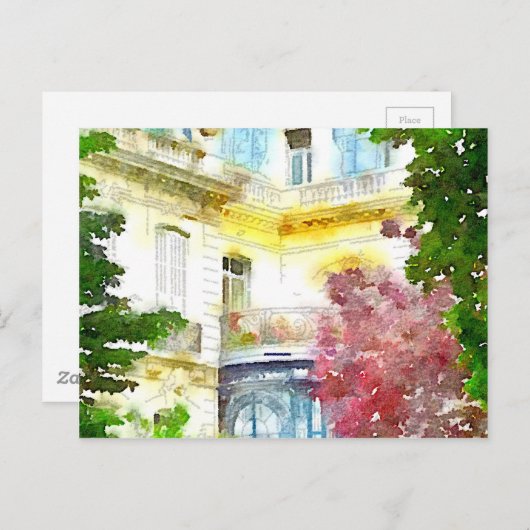 Parijs startpunt briefkaart (Voorkant / Achterkant)