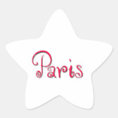 Parijs Ster Sticker (Voorkant)