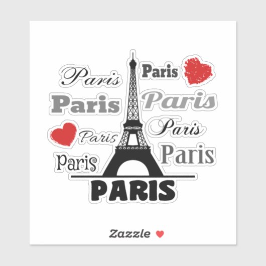 Parijs Sticker (Vel)