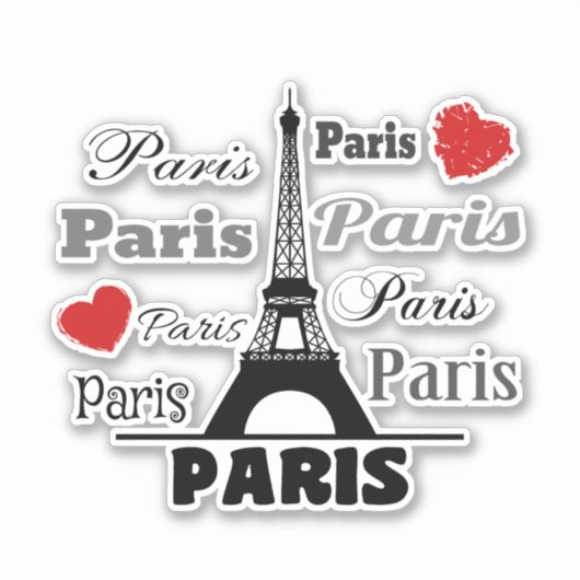 Parijs Sticker (Voorkant)