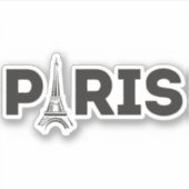 Parijs Sticker (Voorkant)