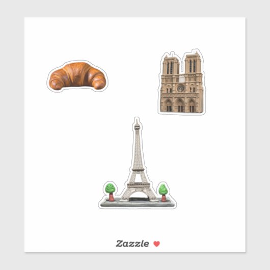 Parijs stickers (Vel)