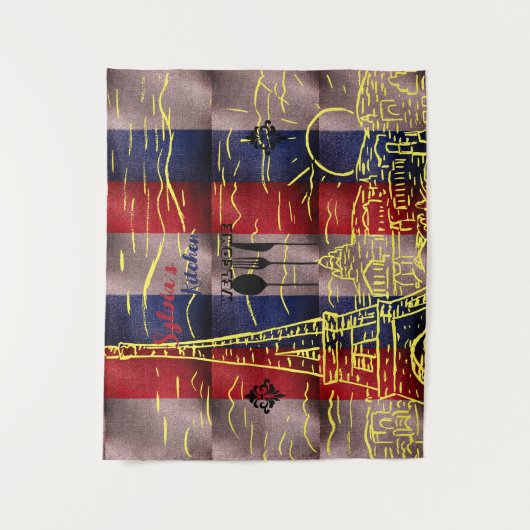 Parijs Stijl Wandkleed (Voorkant)