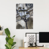 parijs - straatlicht poster (Thuiskantoor)