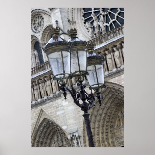 parijs - straatlicht poster (Voorkant)