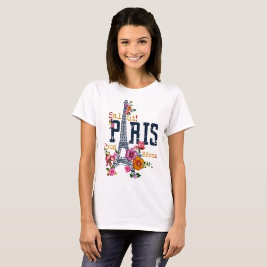 parijs t-shirt (Voorkant volledig)