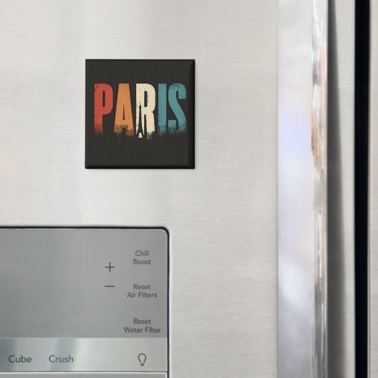 Parijs Tekst en Silhouet Magneet (Insitu (Koelkast))