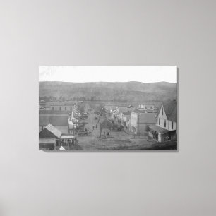 Parijs, TexasAerial Uitzicht TownParis, TX Canvas Afdruk