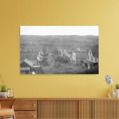 Parijs, TexasAerial Uitzicht TownParis, TX Canvas Afdruk (Insitu (Woonkamer))