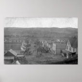 Parijs, TexasAerial Uitzicht TownParis, TX Poster (Voorkant)