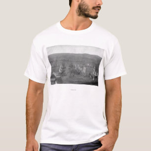Parijs, TexasAerial Uitzicht TownParis, TX T-shirt