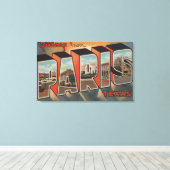 Parijs, TexasLarge Letter ScenesParis, TX Canvas Afdruk (Insitu (Houten vloer))