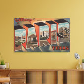 Parijs, TexasLarge Letter ScenesParis, TX Canvas Afdruk (Insitu (Woonkamer))