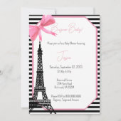 Parijs Thema Baby shower Kaart (Voorkant)