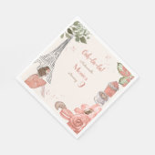 Parijs thema frans verjaardagsfeest servet (Hoek)