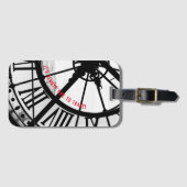 Parijs Thema Gift met Franse foto Bagagelabel (Voorkant (horizontaal))