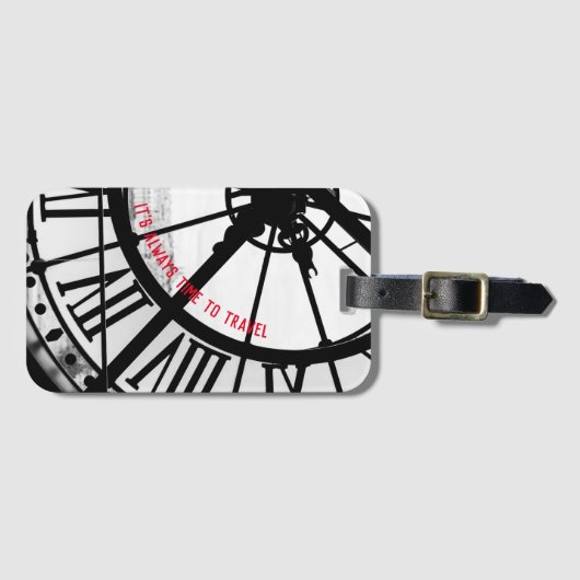 Parijs Thema Gift met Franse foto Bagagelabel (Voorkant (horizontaal))