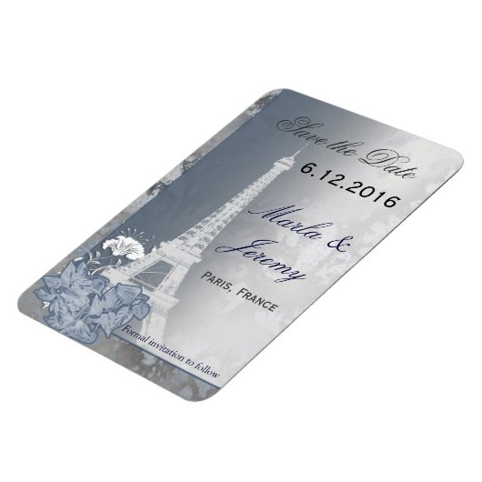 Parijs thema opslaan van de datum magneet (Linkerzijde)