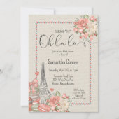 Parijs Thema Vrijgezellenfeest Kaart (Voorkant)