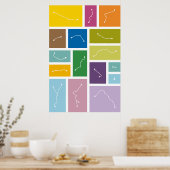Parijs - Transit Palettes Poster (Keuken)