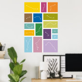 Parijs - Transit Palettes Poster (Thuiskantoor)