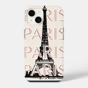 Parijs Travel Art, Travel Art, Pastel, Minimalisti iPhone 14 Hoesje