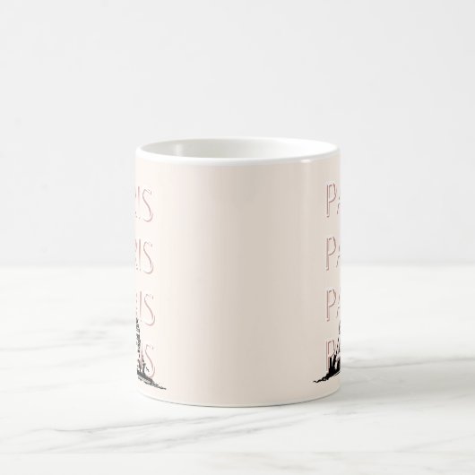 Parijs Travel Art, Travel Art, Pastel, Minimalisti Koffiemok (Center)