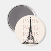 Parijs Travel Art, Travel Art, Pastel, Minimalisti Magneet (Voorkant / Achterkant)