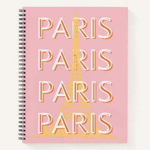 Parijs Travel Art, Travel Art, Pastel, Minimalisti Notitieboek