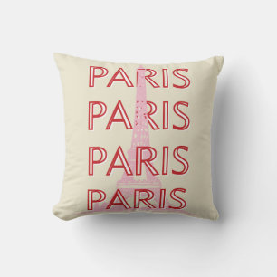 Parijs Travel Art, Travel Art, Preppy, Minimalisti Kussen