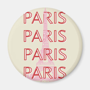 Parijs Travel Art, Travel Art, Preppy, Minimalisti Magneet