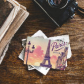 Parijs Travel Briefkaart – Retro Eiffeltoren