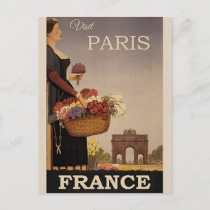  Parijs Travel Poster Briefkaart